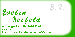 evelin neifeld business card